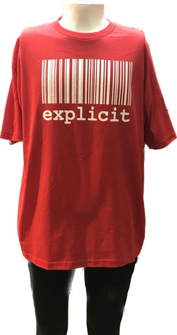 T-shirt Explicit Rouge