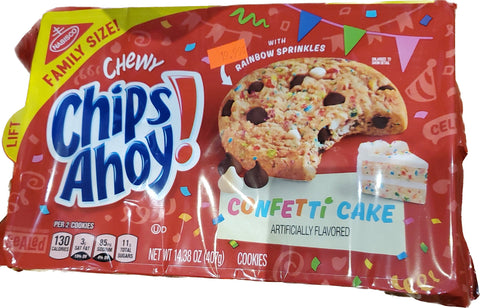 Chewy Chip Ahoy cofetti cake